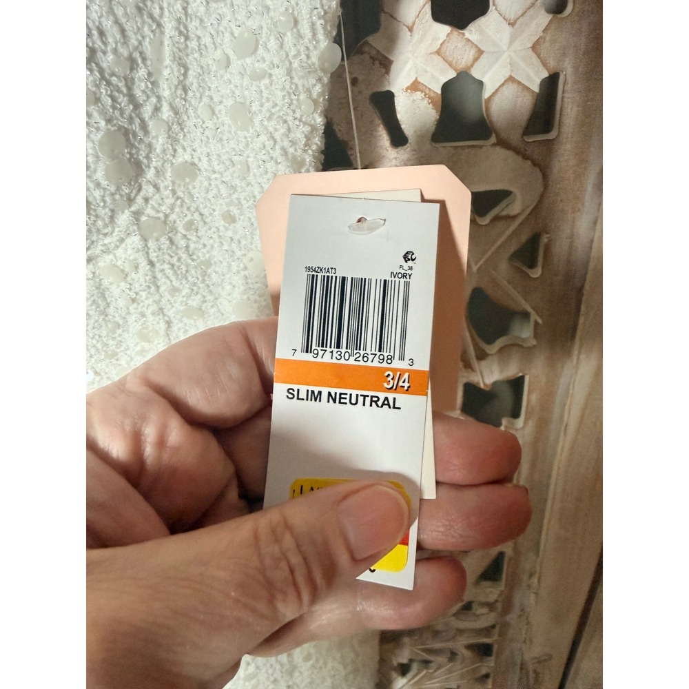 City Studio Ivory White Sequin Bodycon Mini Dress Sweetheart Neck 3/4 NEW - Picture 3 of 9